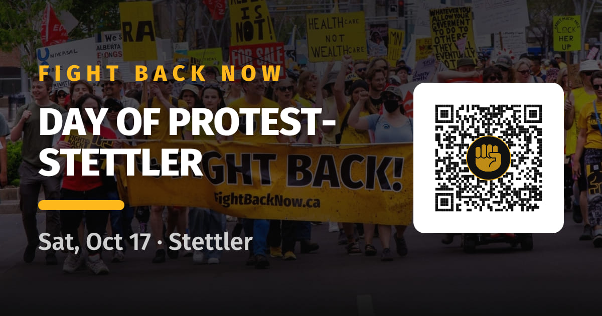 Share card for Day of Protest- Stettler